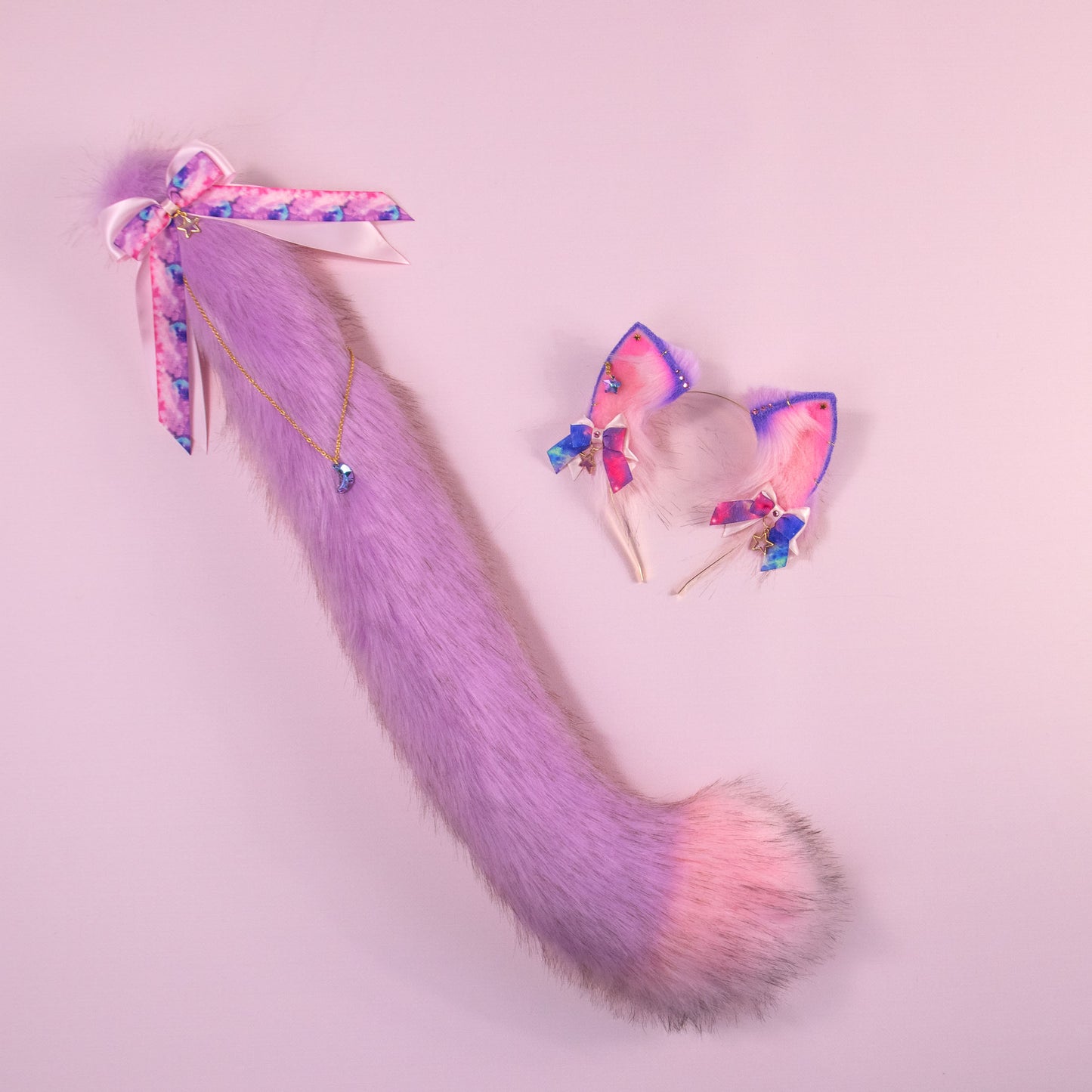 Cosmic Kitten Ears and Tail Set