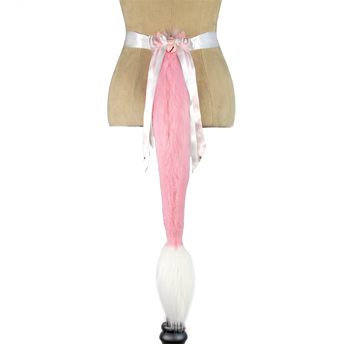 Pink Cow Ears and Tail Set