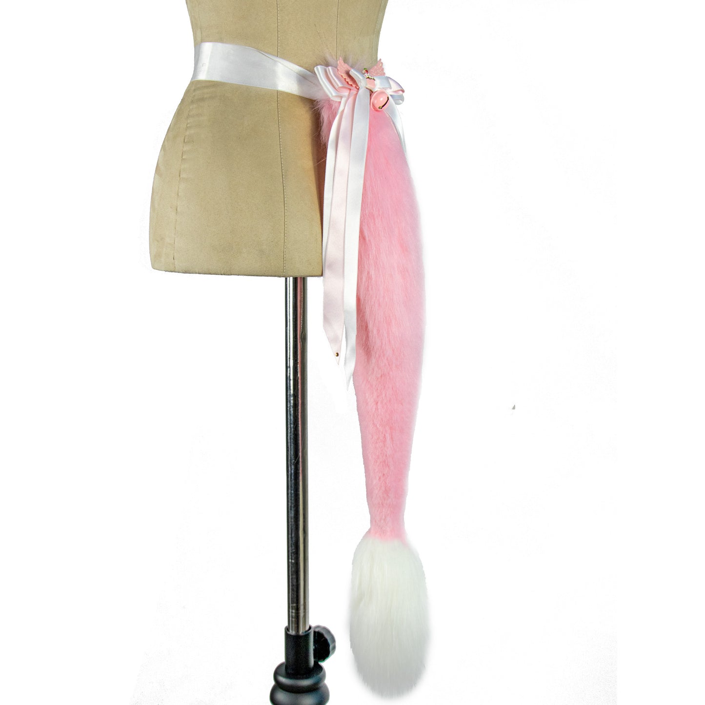 Pink Cow Ears and Tail Set