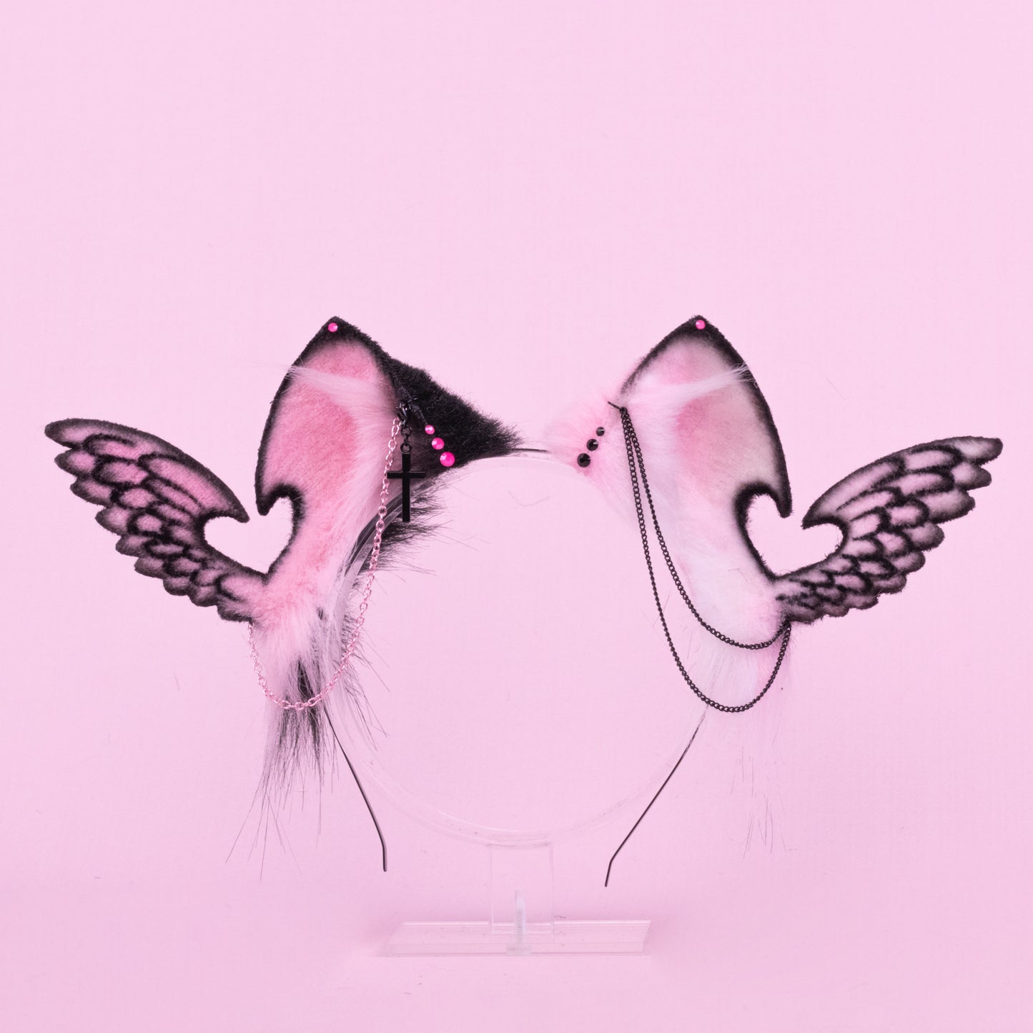 Pink Angel Kitten Ears