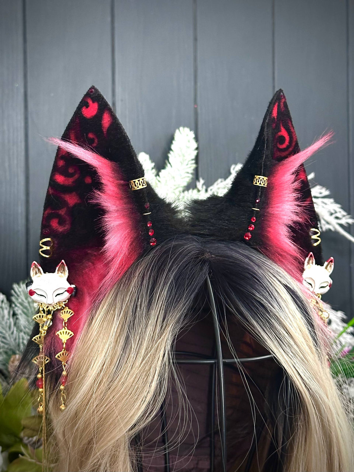 Black flame kitsune