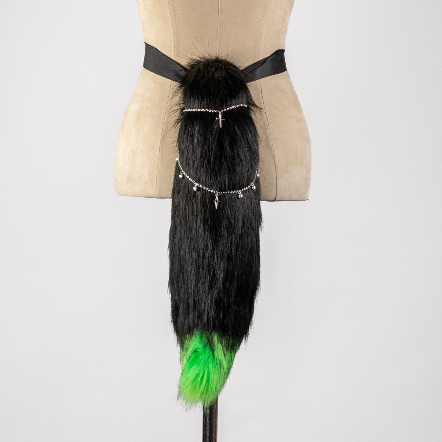 Neon Green Demon Foxy Ears and Tail Set