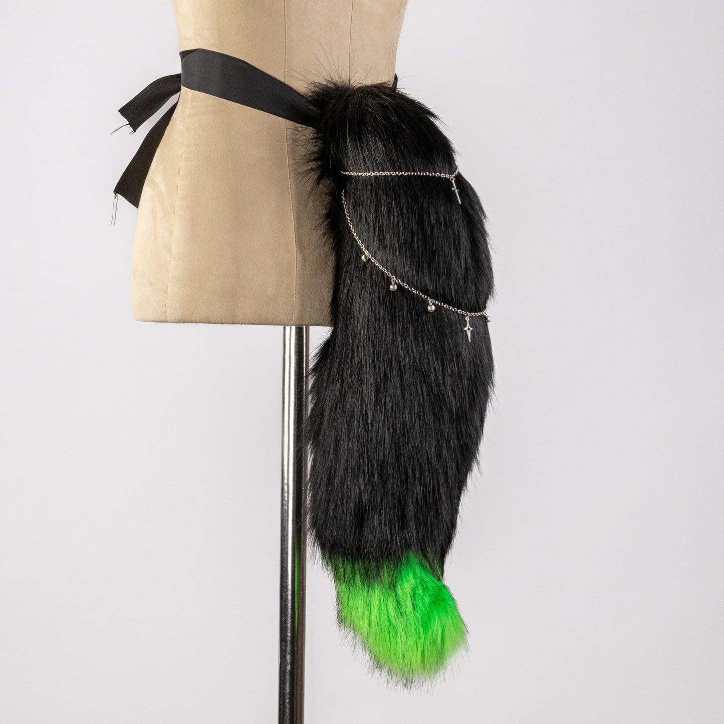 Neon Green Demon Foxy Ears and Tail Set