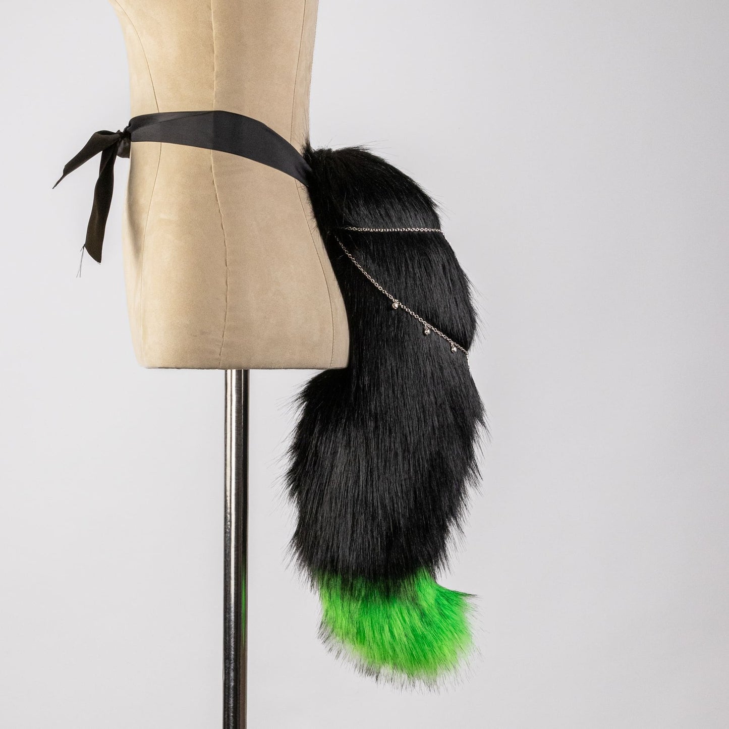 Neon Green Demon Foxy Ears and Tail Set