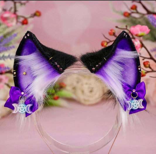Purple Witch Cat Ears