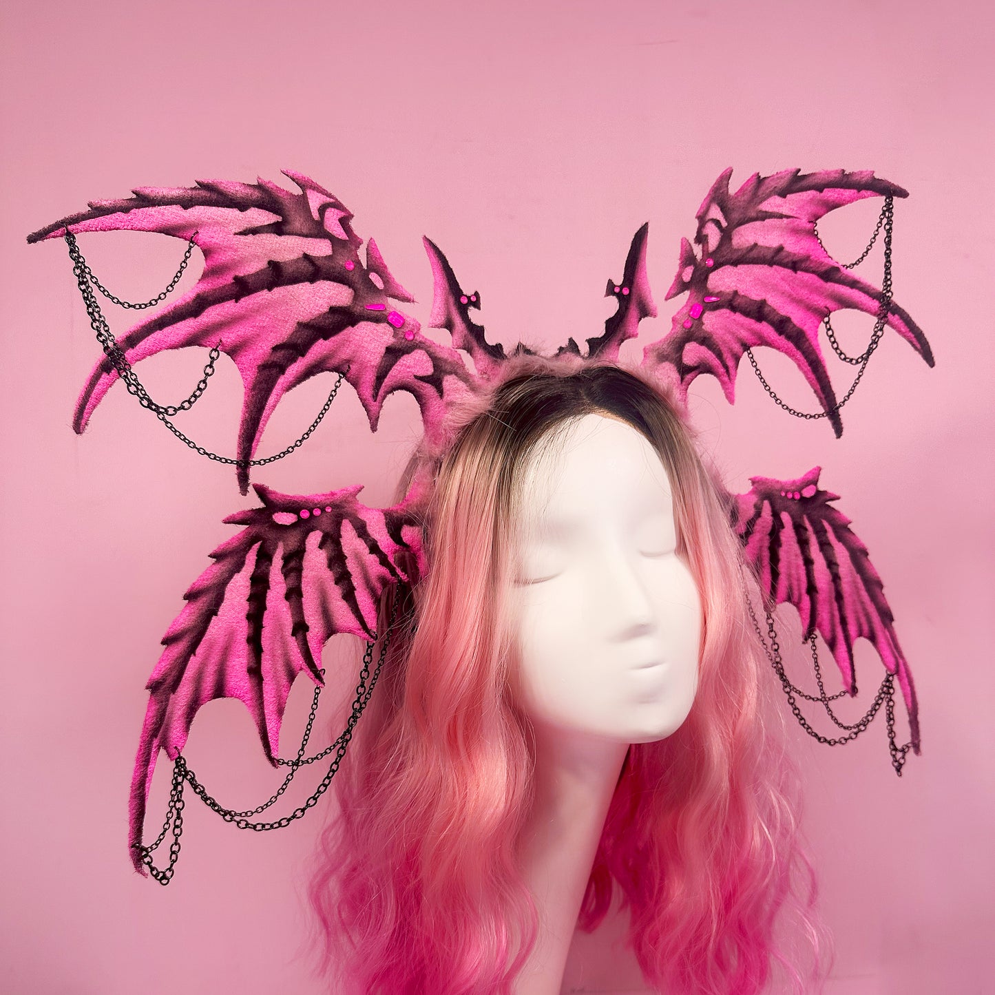 Pink Cyber Dragon Ears