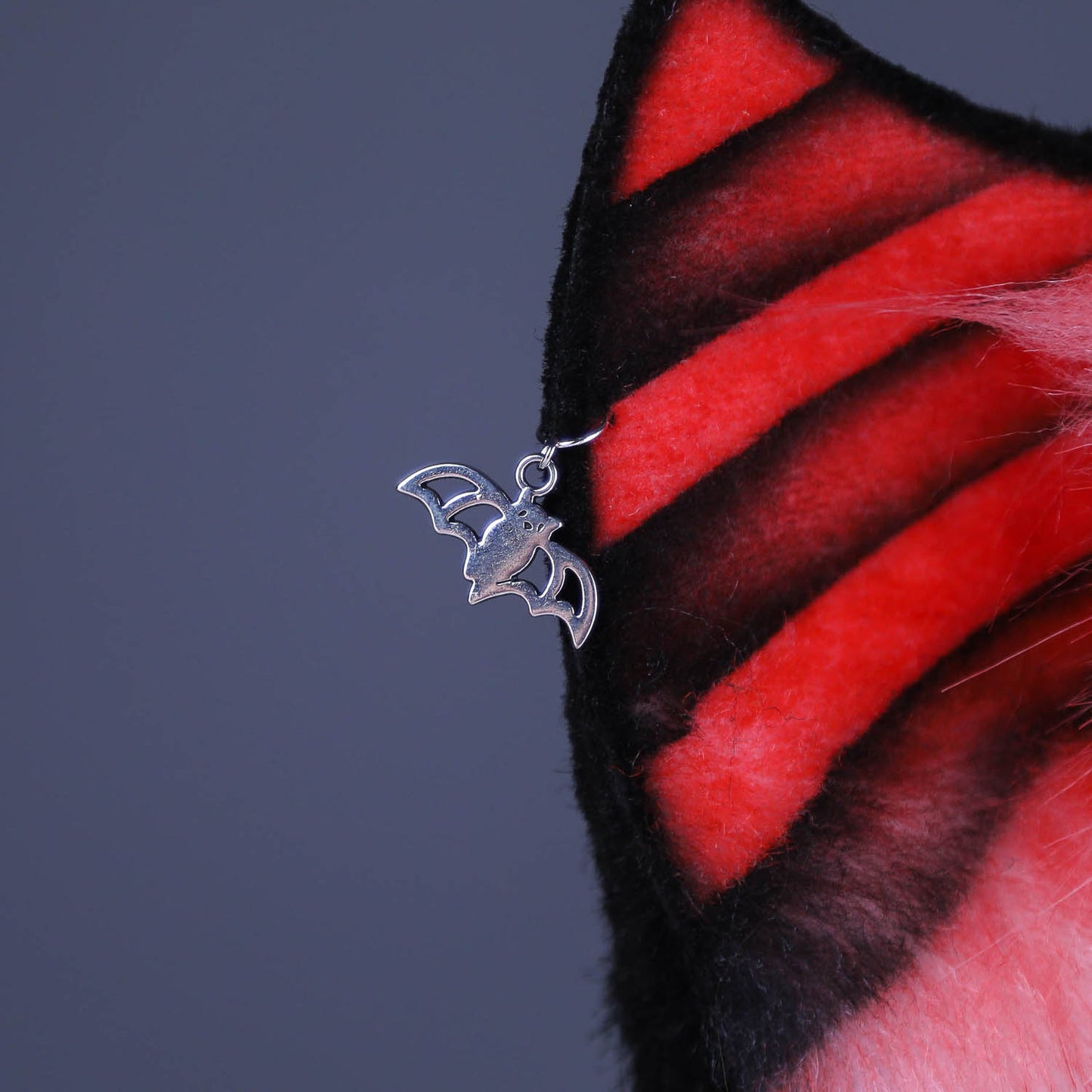 Black and Red Bat Ears