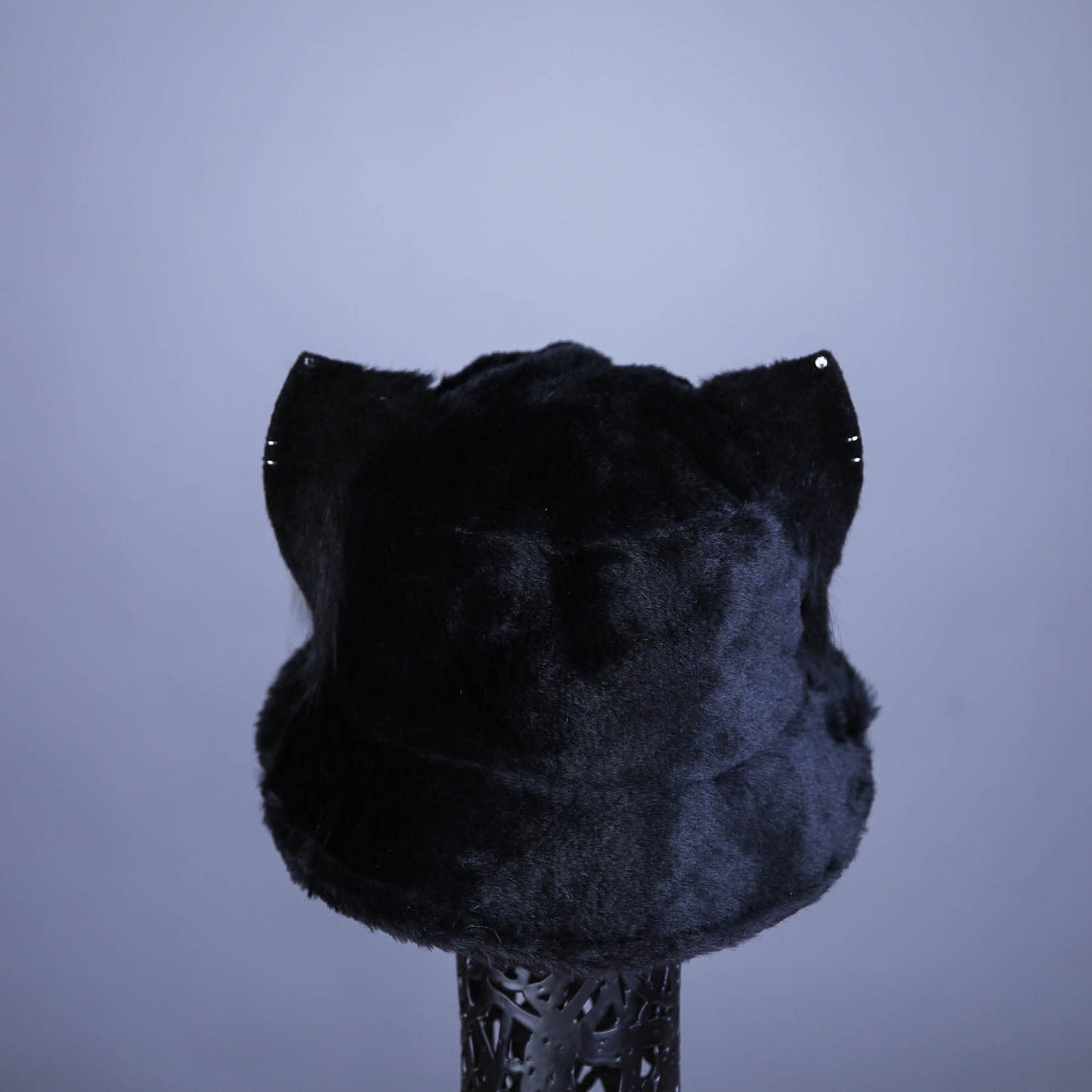 Black Kitten Hat (with gray and black ears)