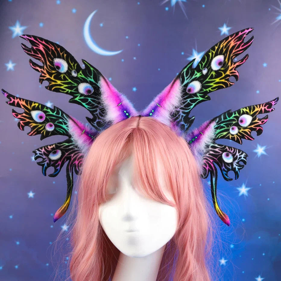 Rainbow Wings Headband