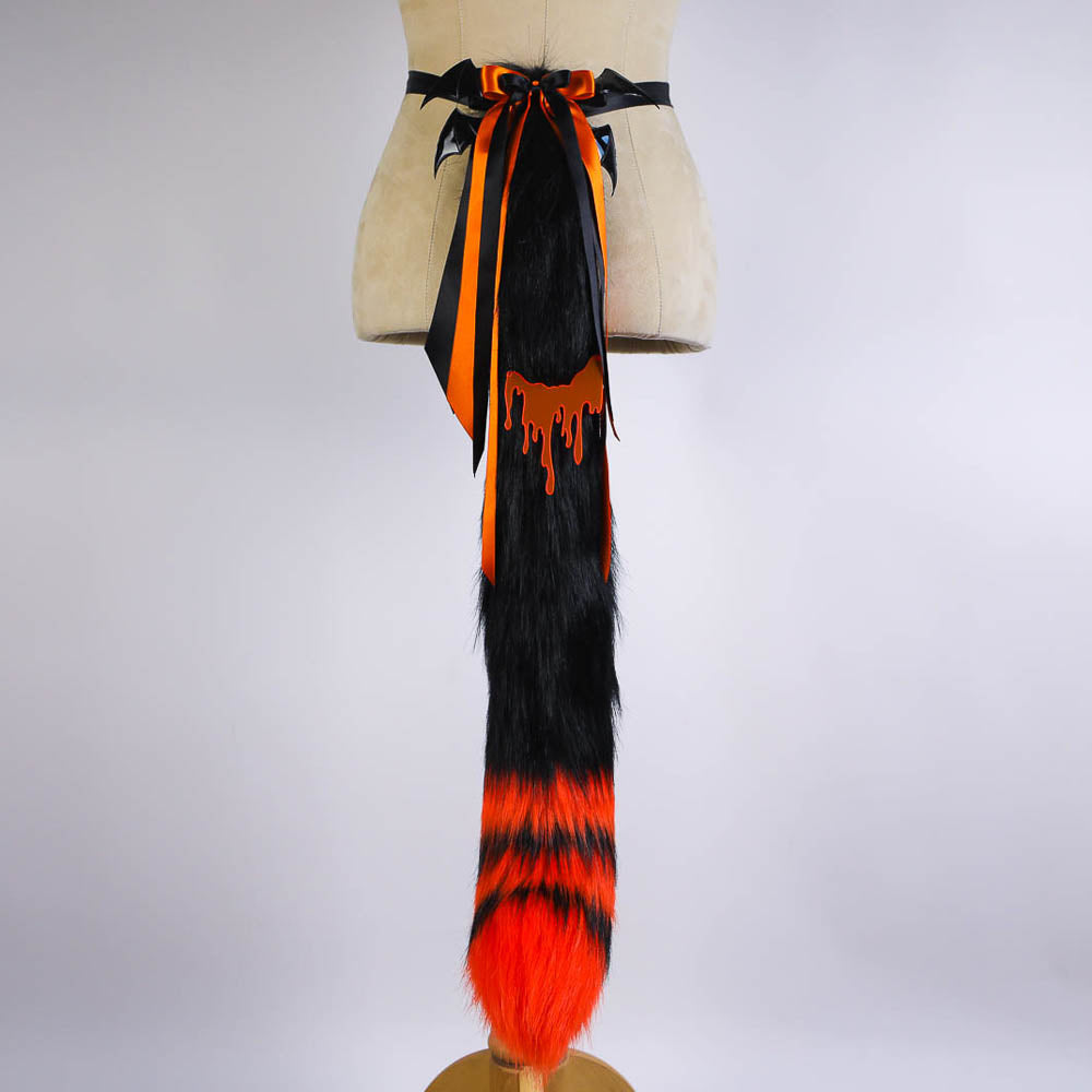 Pumpkin Spooky Kitty Tail