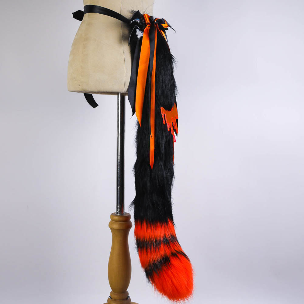Pumpkin Spooky Kitty Tail