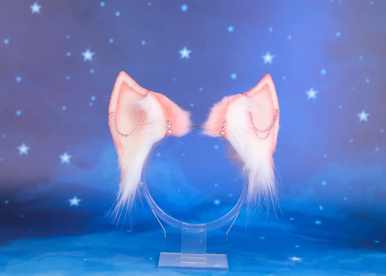 Pink Shark Ears and Tail Set
