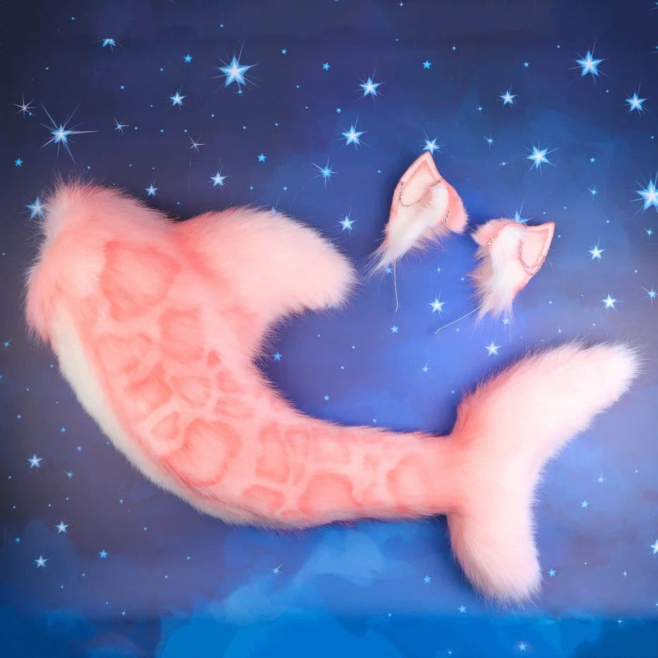 Pink Shark Ears and Tail Set