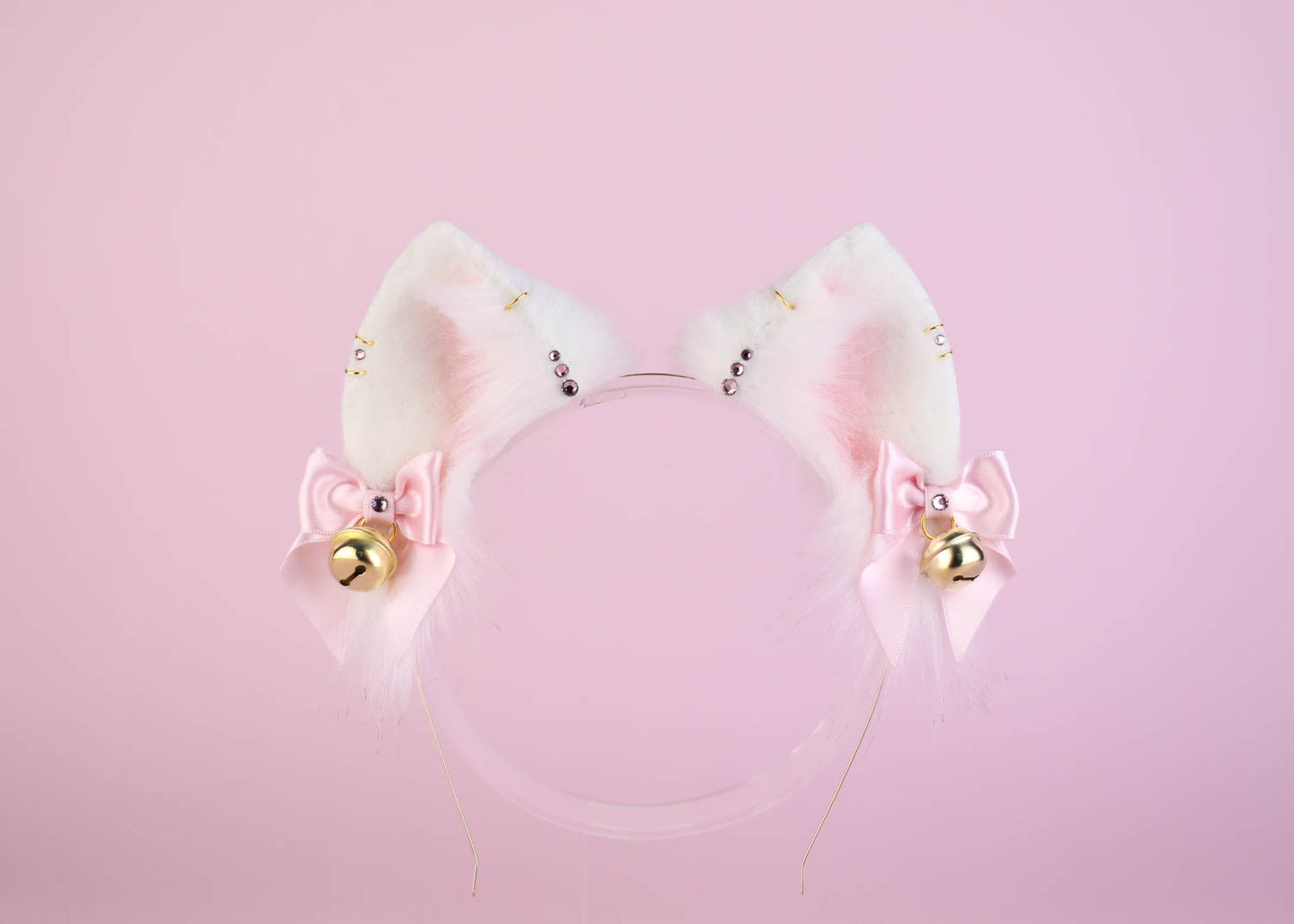 White Cat Ears and Tail Set