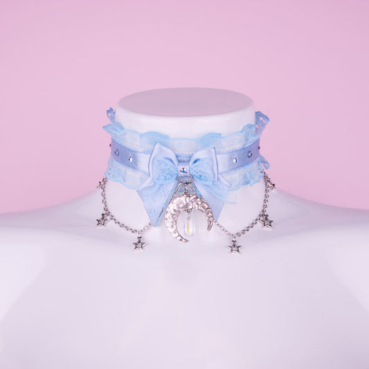 Blue Starry Moon Choker
