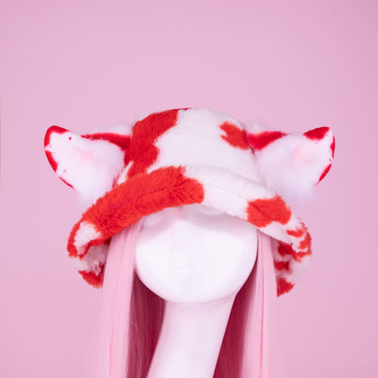 Red Mushroom Cow Hat