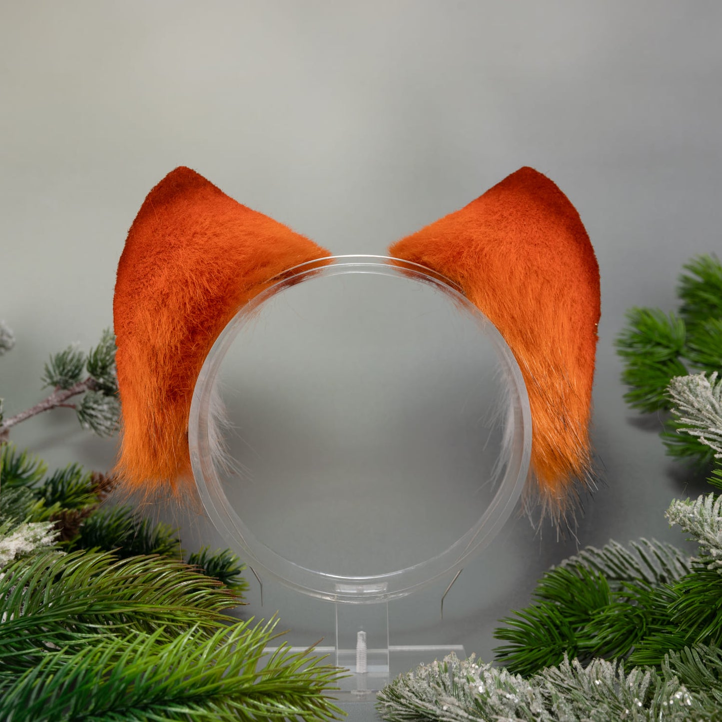 Ginger Kitten Ears and Tail Set