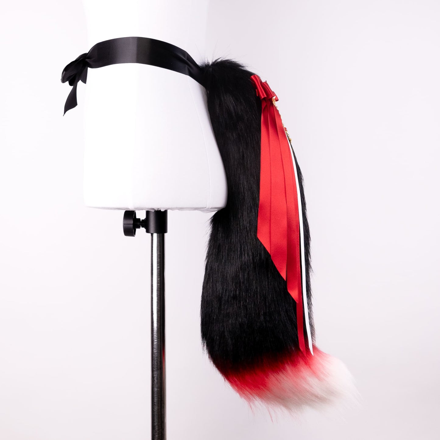 Black Kitsune Ears and Tail Set
