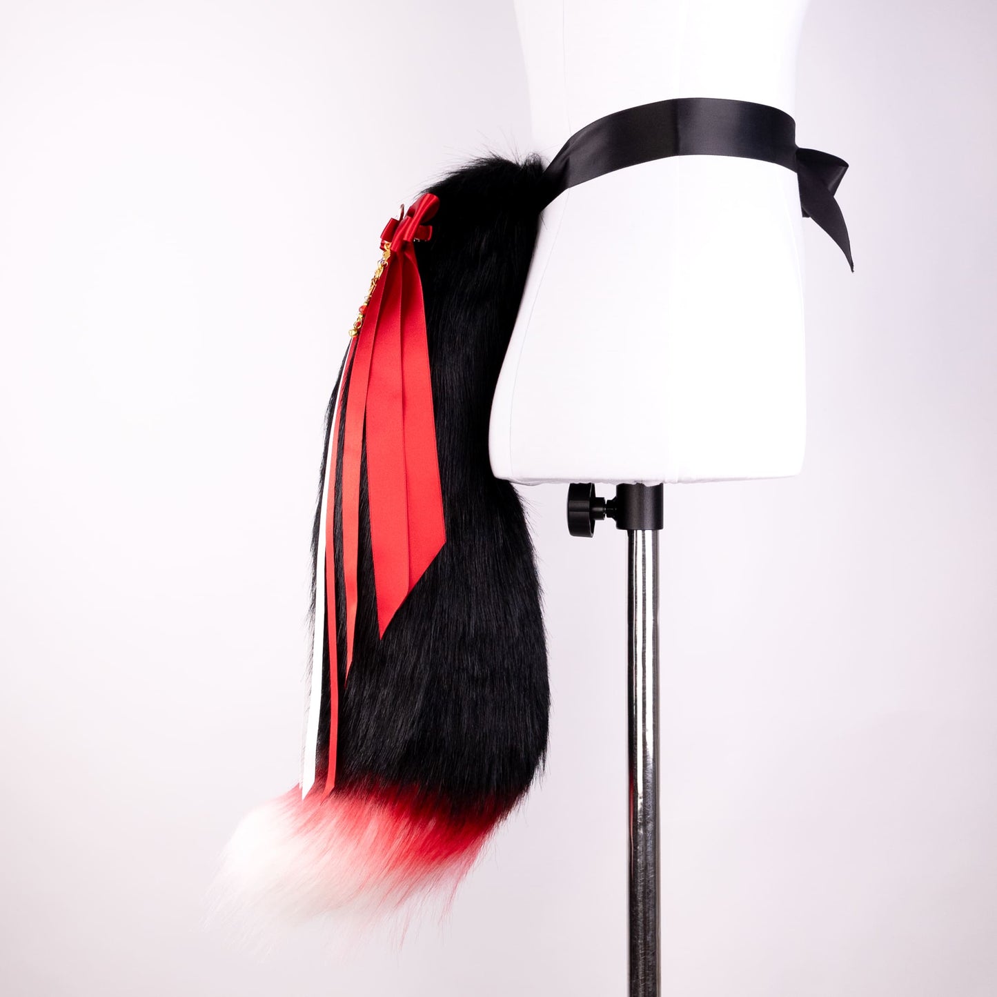 Black Kitsune Ears and Tail Set