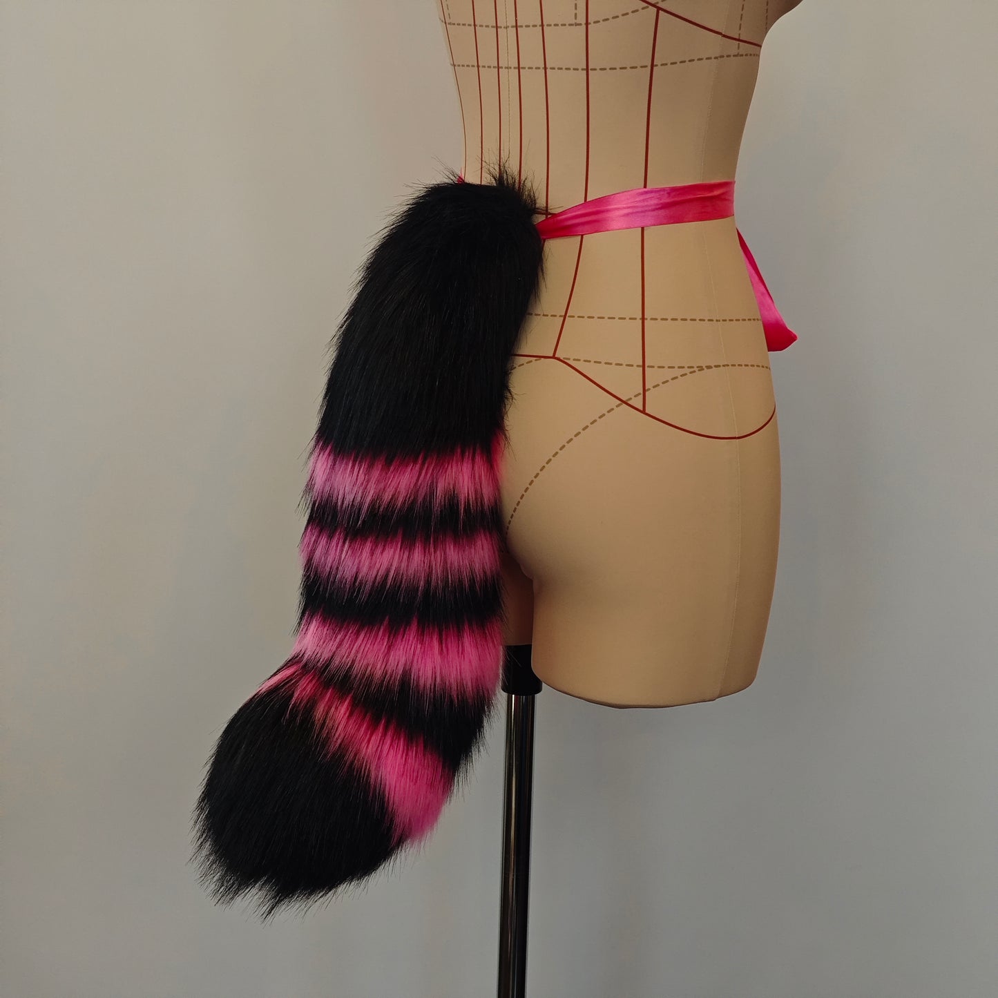 Black and Pink Cat Tail RFS