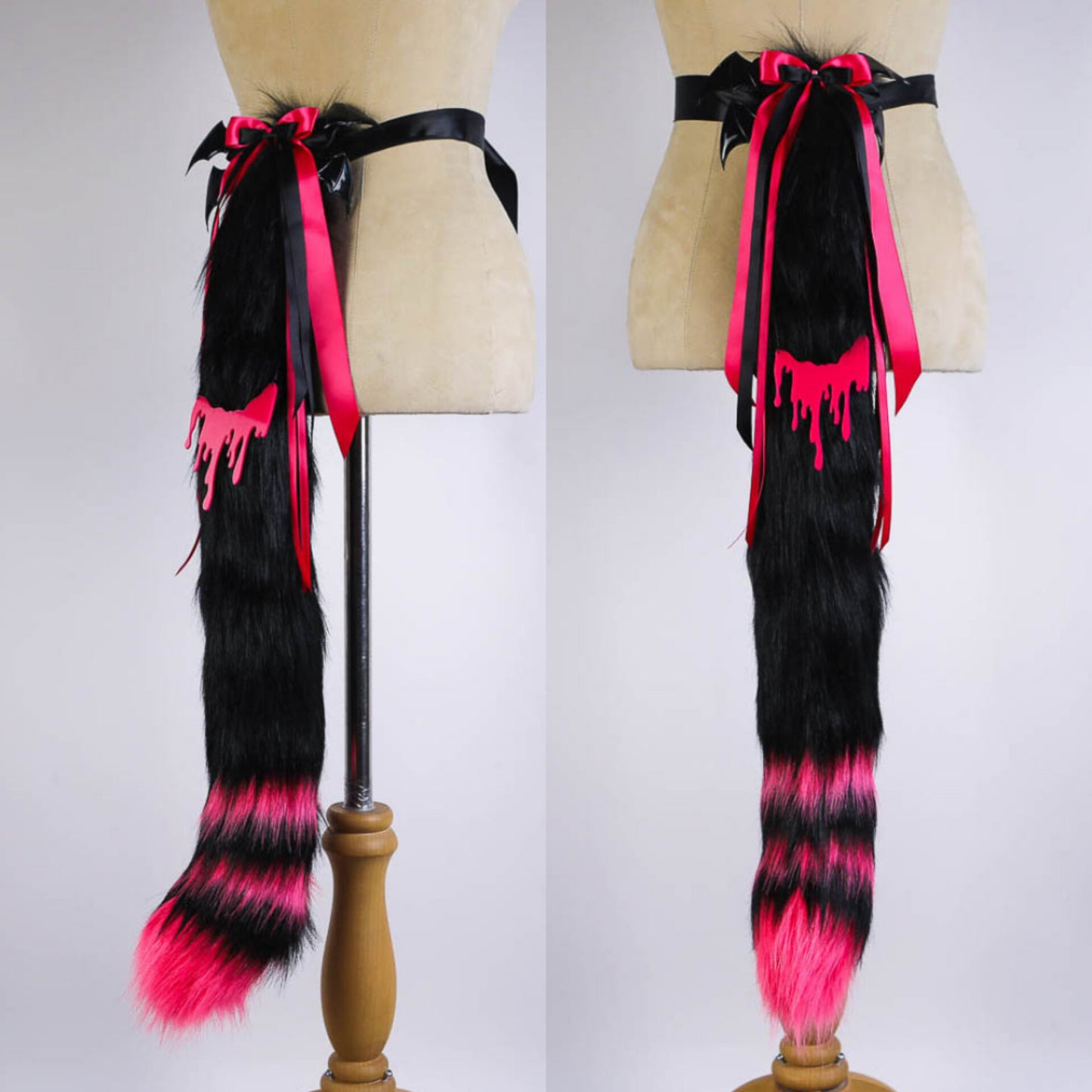 Pink Spooky Kitty Ears and Tail Full Set