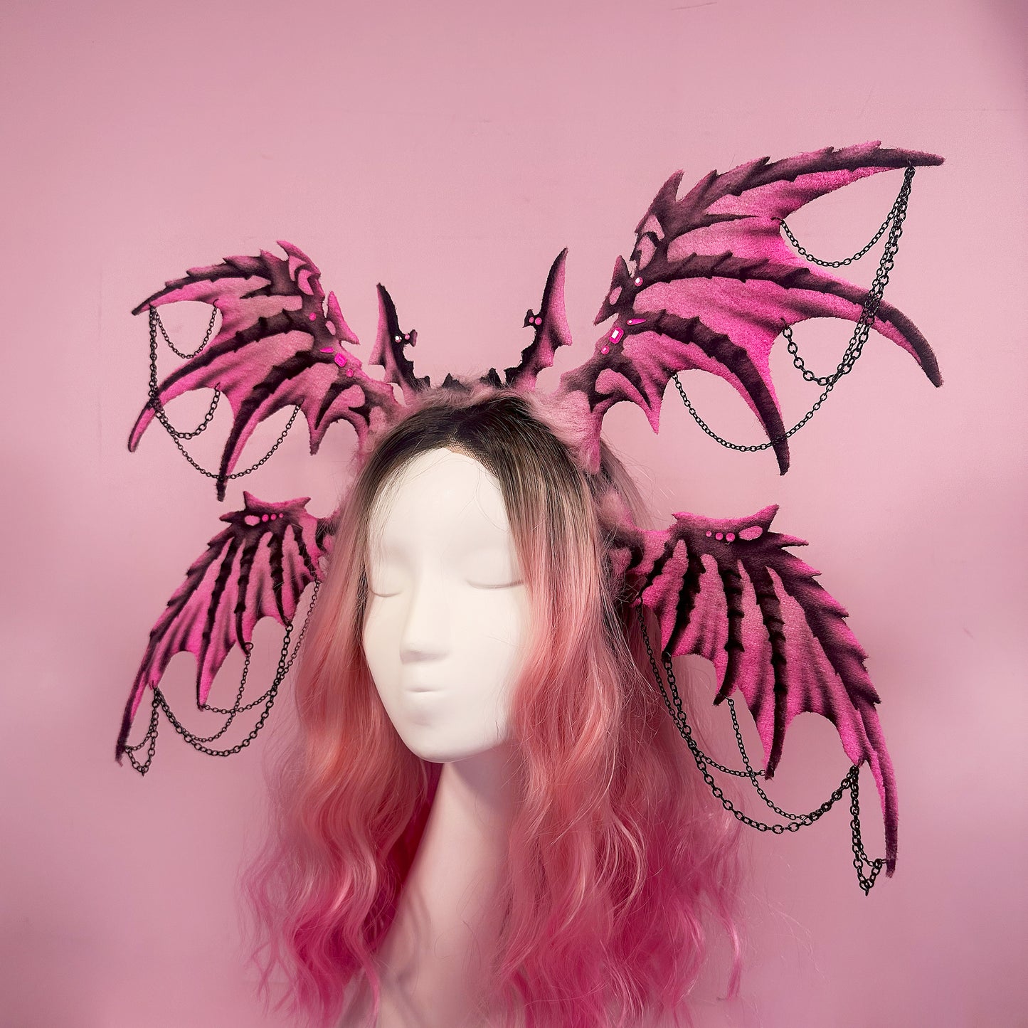 Pink Cyber Dragon Ears