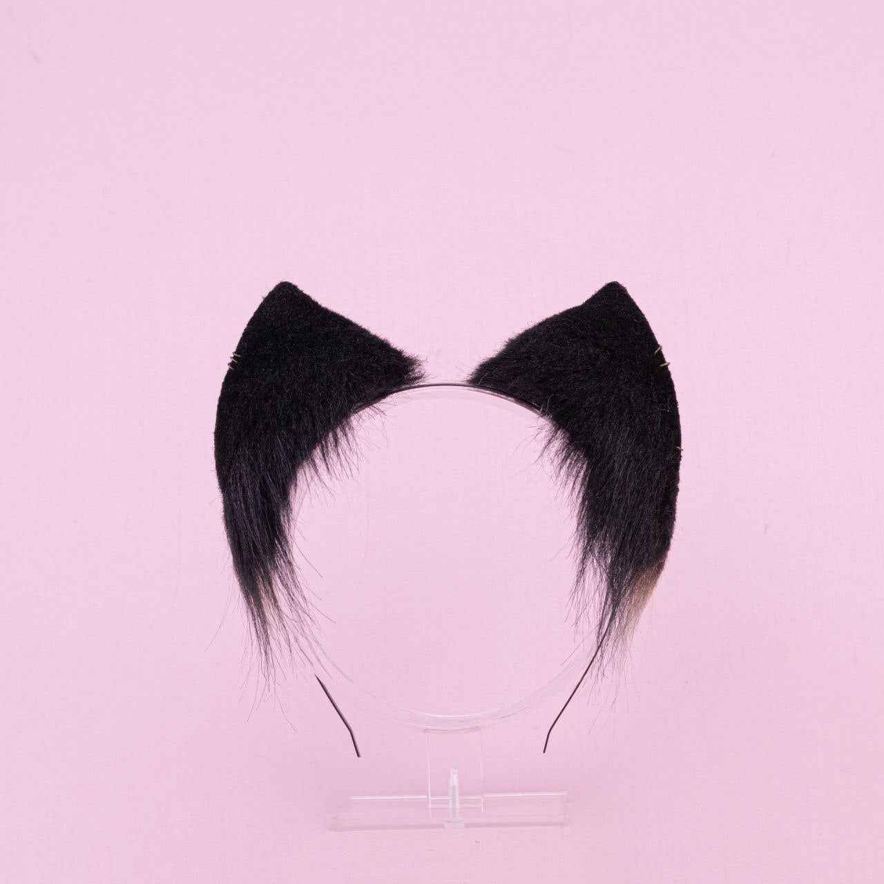 Black and Brown Kitten Ears and Tail Set