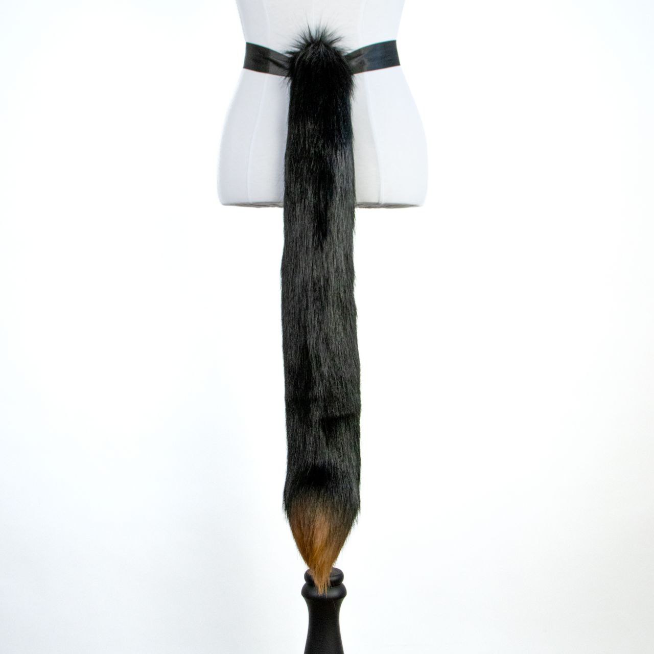 Black and Brown Kitten Ears and Tail Set