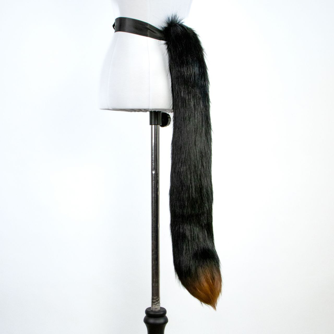 Black and Brown Kitten Ears and Tail Set