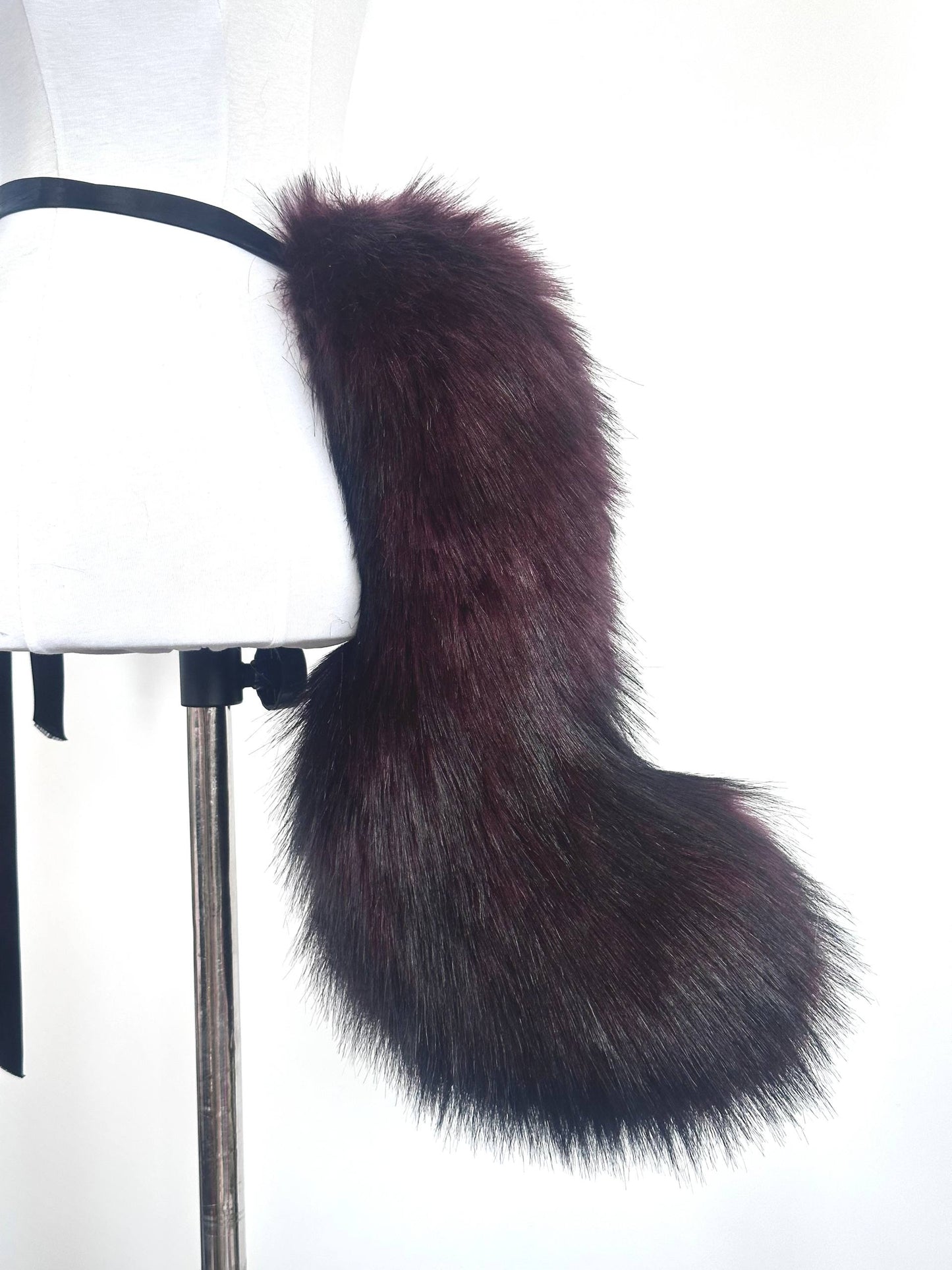 Maroon Puppy Ears and Tail set RFS