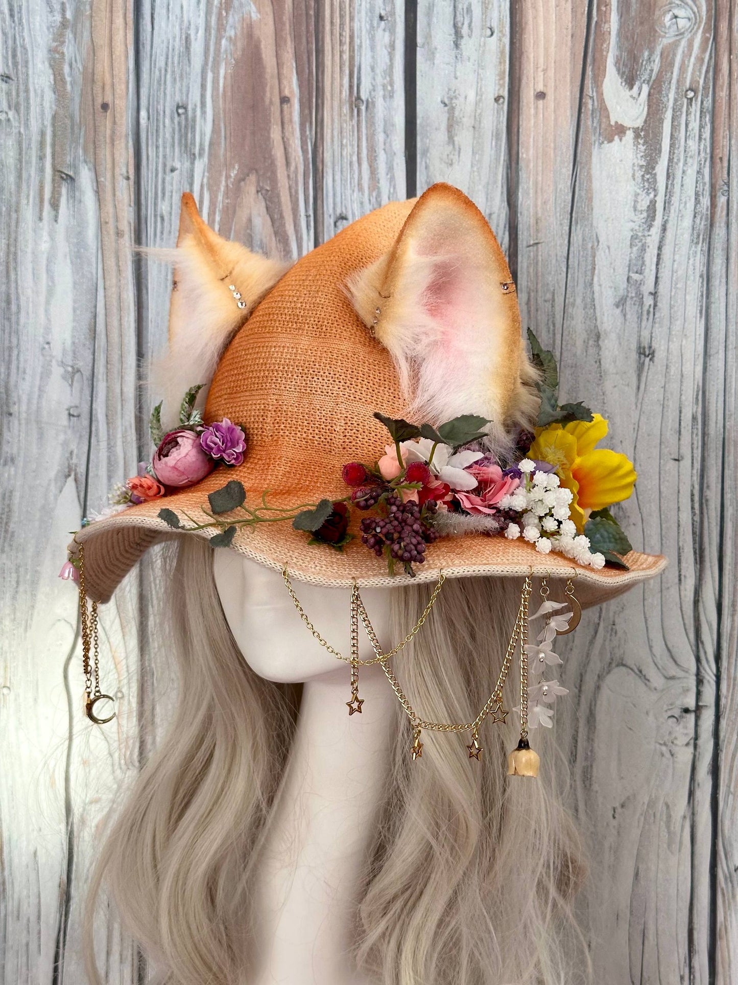 Blonde Fox Witch Hat