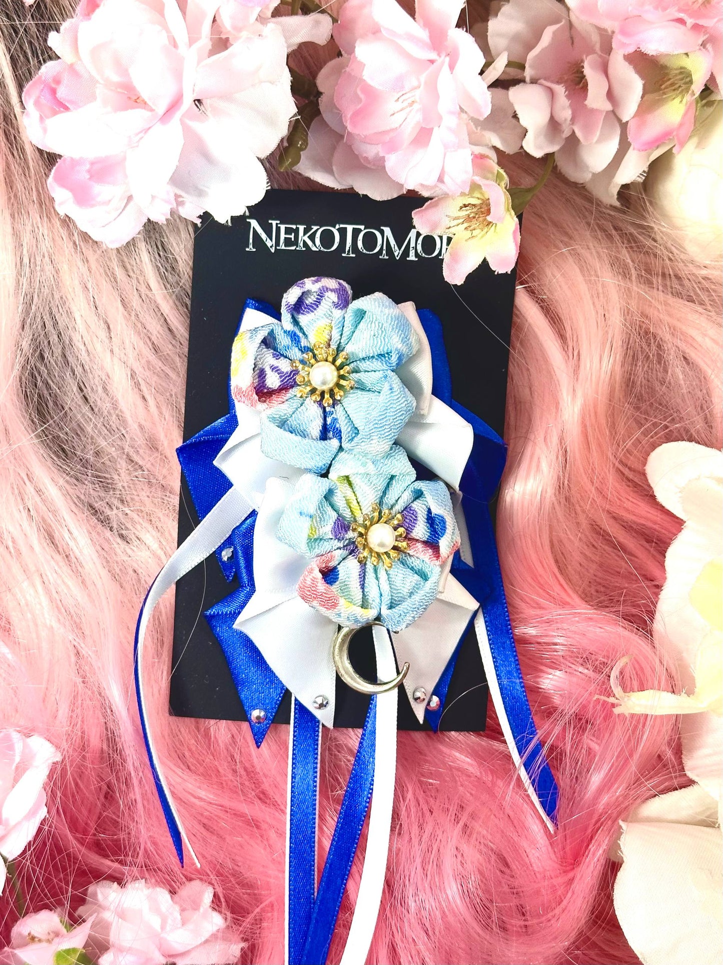 Moonlight Kanzashi Bows