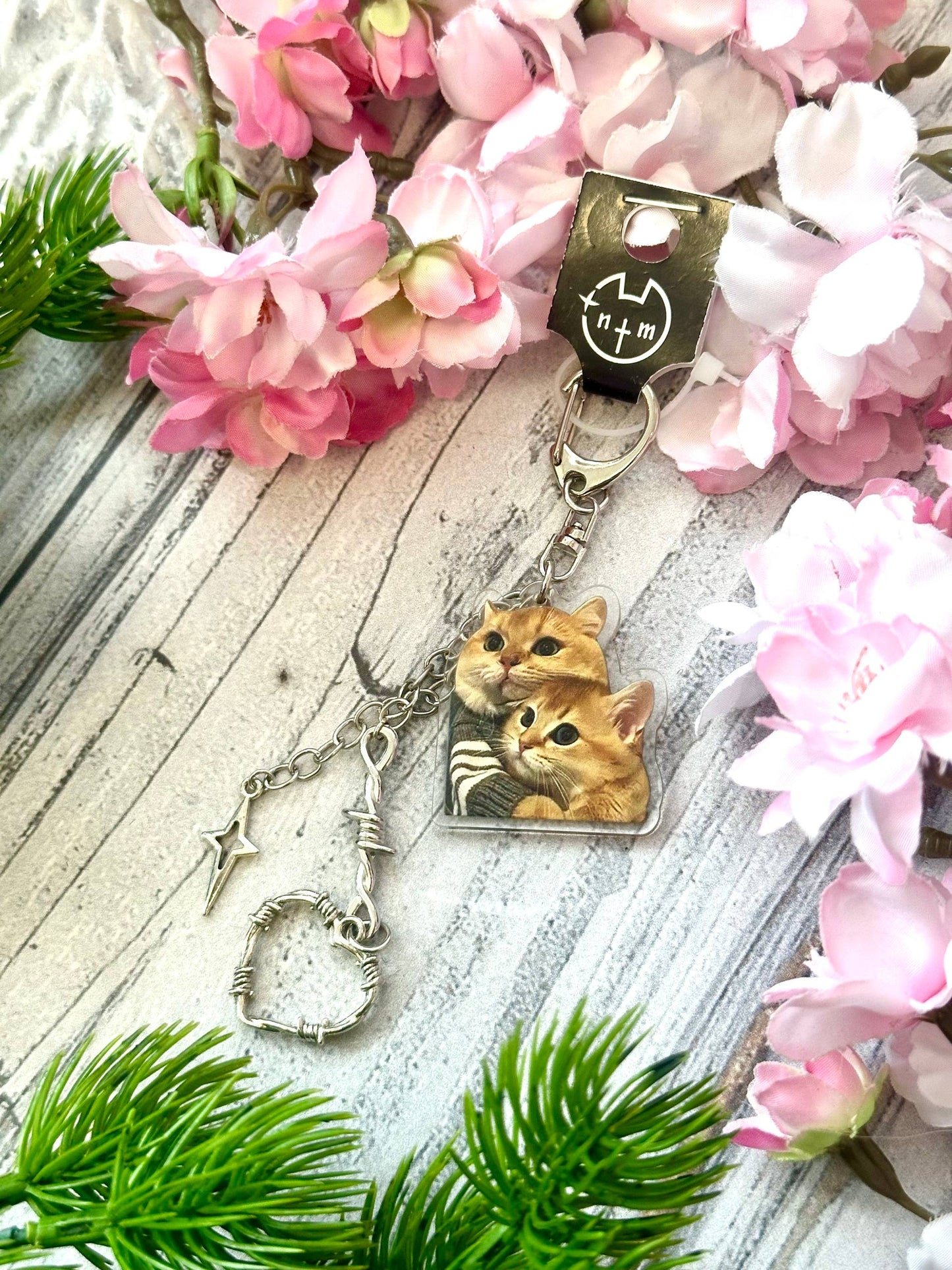 Hugging Cats Keyring RFS