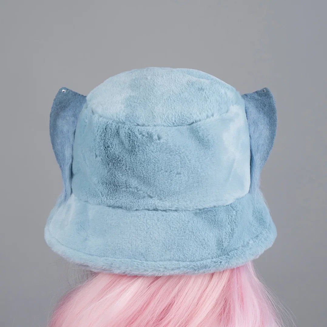 Blue Kitty Fluffy Hat