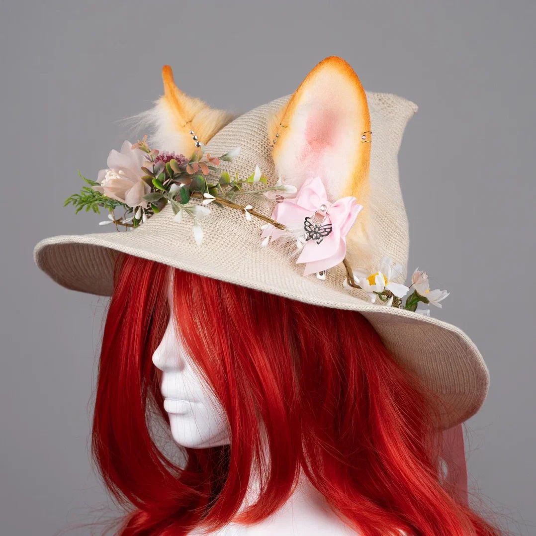 Spring Forest Fox Witch Hat