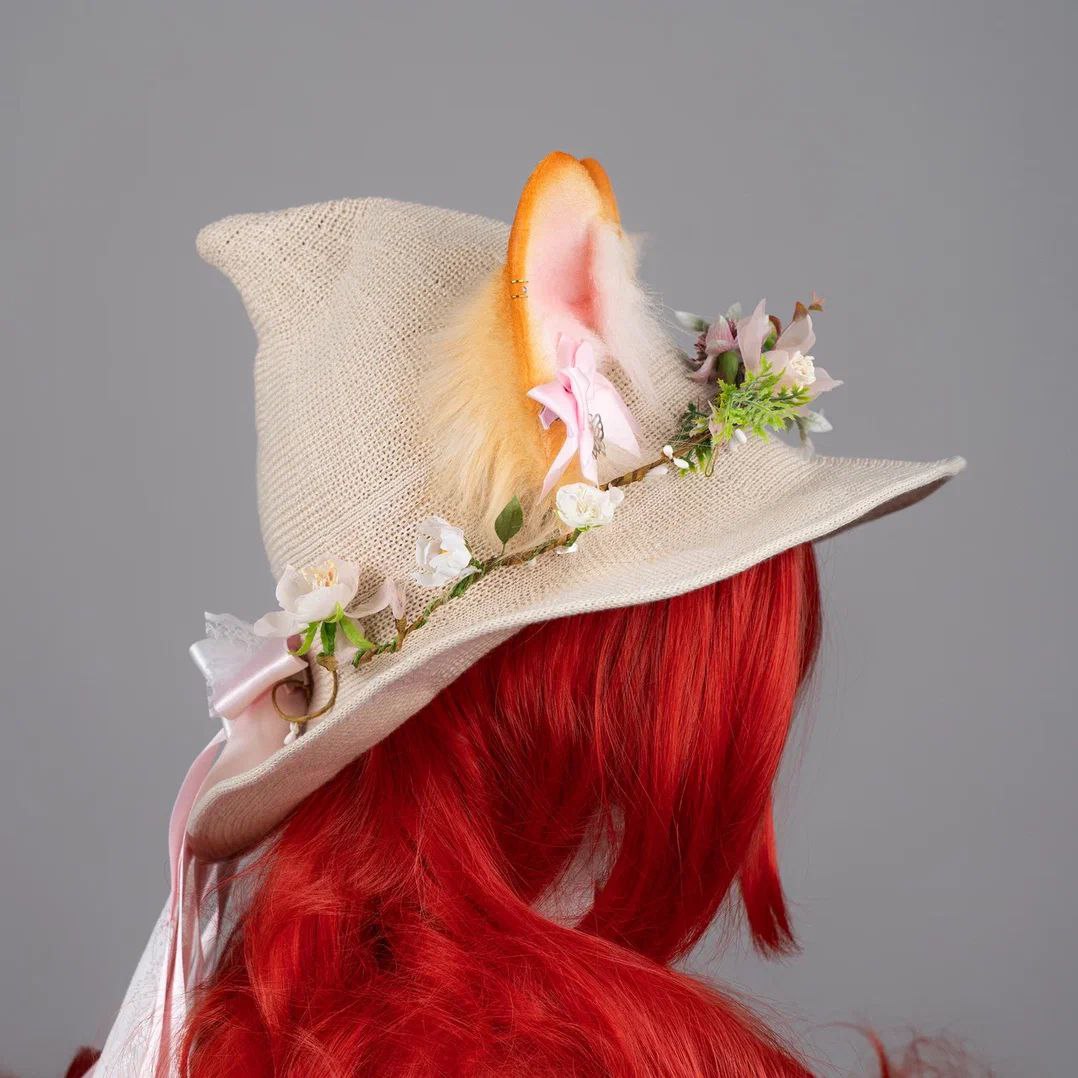 Spring Forest Fox Witch Hat