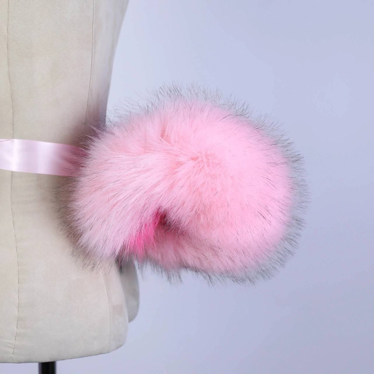 Pink Spiked Puppy Ears and Tail Set