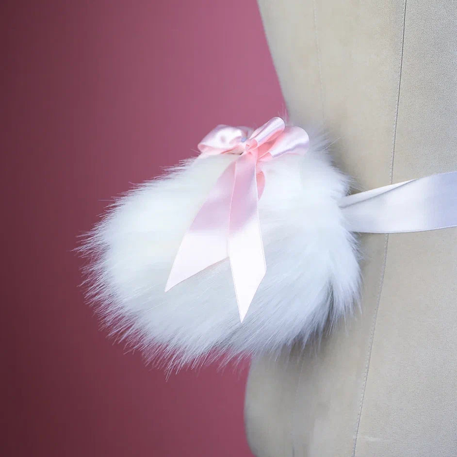 White Bunny Ears and Tail Set