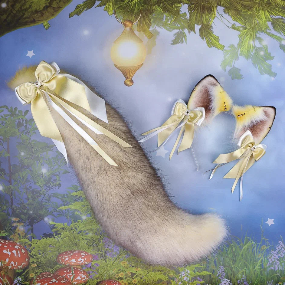 Corsac Fox Ears and Tail Set