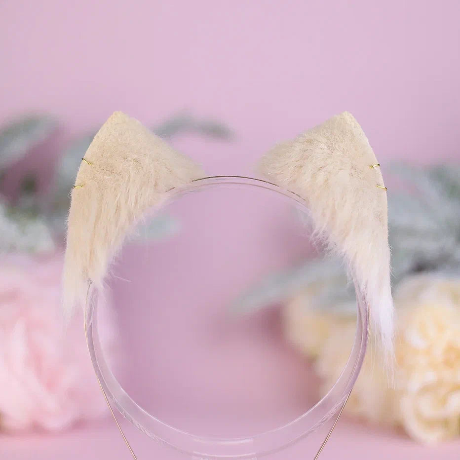 Beige Kitty Ears