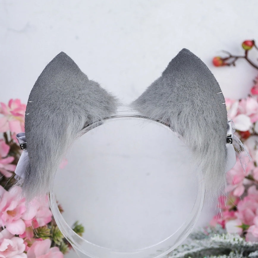 Grey Cat Ears