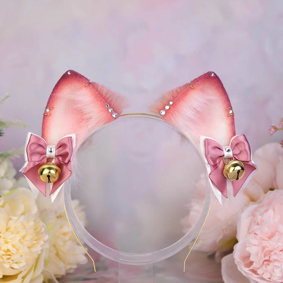 Mauve Cat Ears and Tail Set