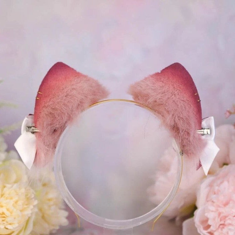 Mauve Cat Ears and Tail Set