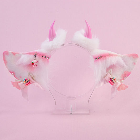 Pink Cow Ears