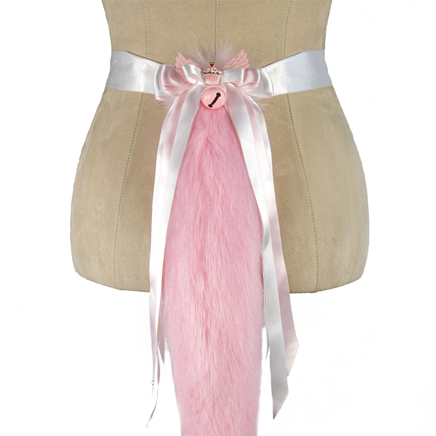 Pink Cow Ears and Tail Set