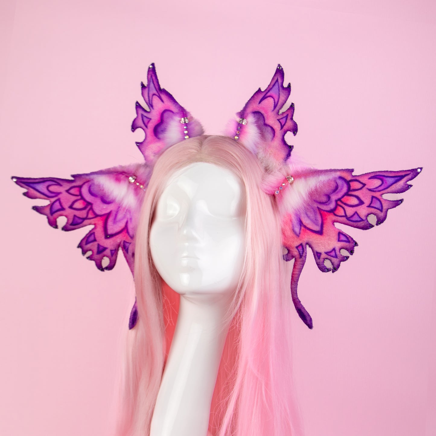 Pink and Purple Butterfly Ears