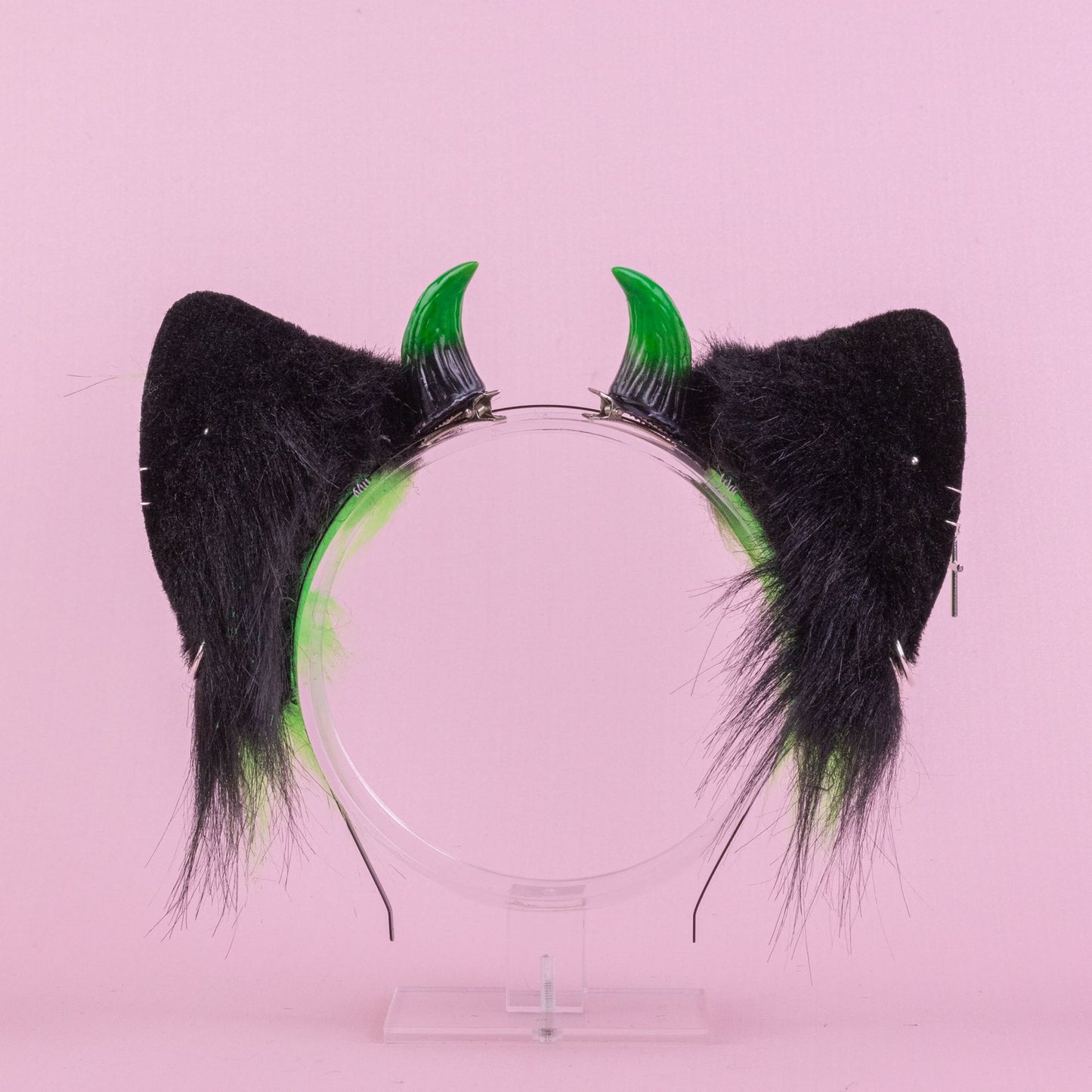 Neon Green Demon Foxy Ears and Tail Set