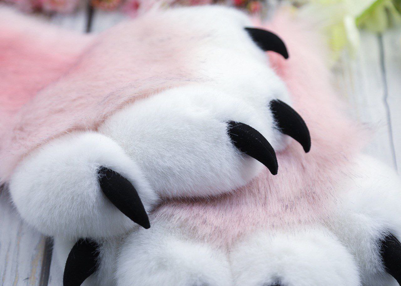 Pink Kitten Paws Gloves