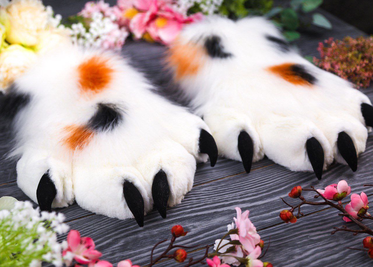 Calico Kitten Paws Gloves