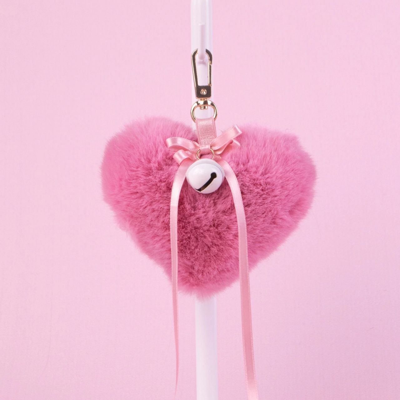 Pink Heart Keychain